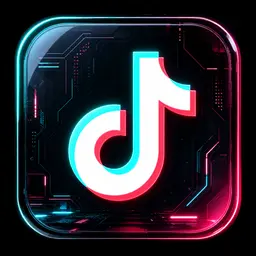 TikTok cyber icon